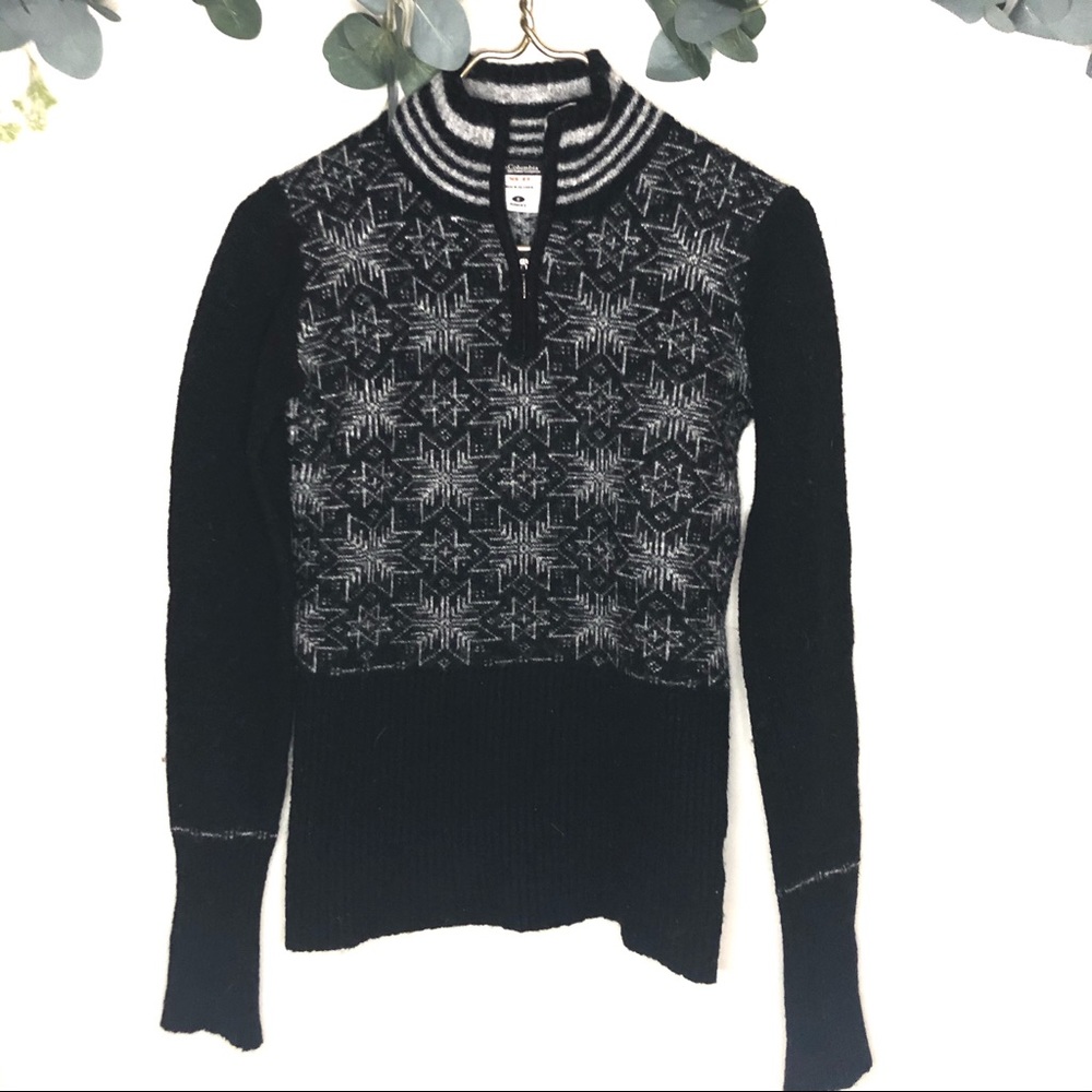 Columbia Black and Gray Women's Sweater